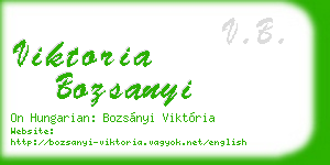 viktoria bozsanyi business card